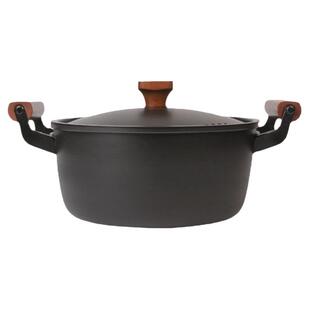 铁汤锅双耳不粘锅家用电池炉燃气通用煲汤炖煮加厚复古熟铁无涂层