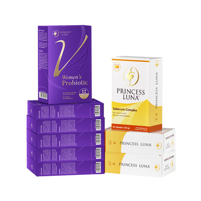 月神小花园女性益生菌有机硒套装