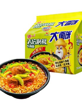 统一老坛泡椒牛肉面爽辣过瘾