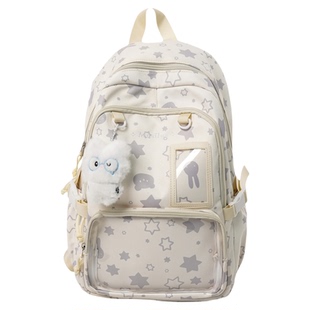 韩系高颜值初中生书包女双肩包痛包小学生三到六年级大容量高中背