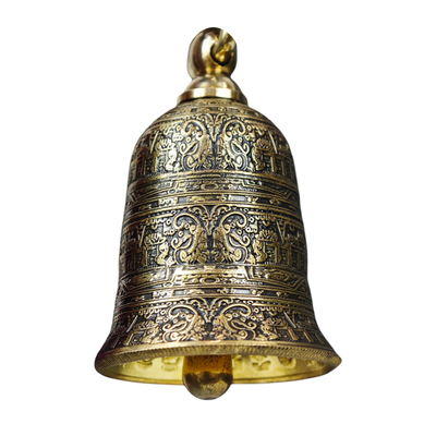 【时来运转】加长版阿兹特克硬币铃铛挂件文玩把件钥匙扣车挂摆件