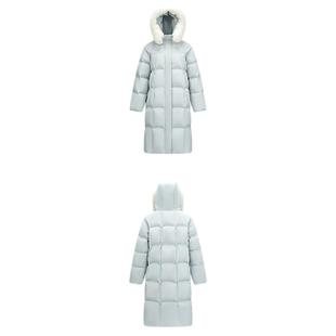 陈都灵|森马羽绒服女冬90绒子长款仿狐狸毛领分割插肩袖2025新款