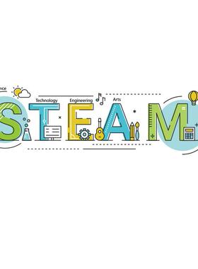 Steam课程教育培训防水磨砂贴纸