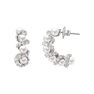 【明星同款】PEARLSTIGE至如星环HALO耳钉精致高级感淡水珍珠耳饰