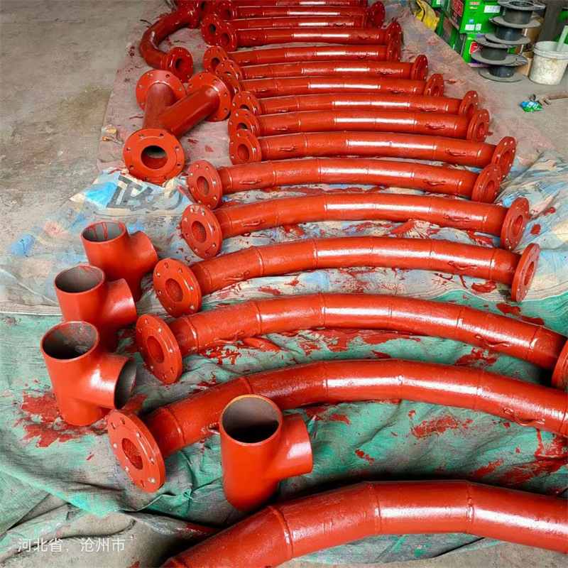 自蔓燃陶瓷耐磨弯头复合径陶瓷等90管道°三通双金属耐磨内衬贴片