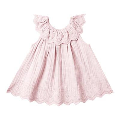 RC童装儿童春夏花边领连衣裙