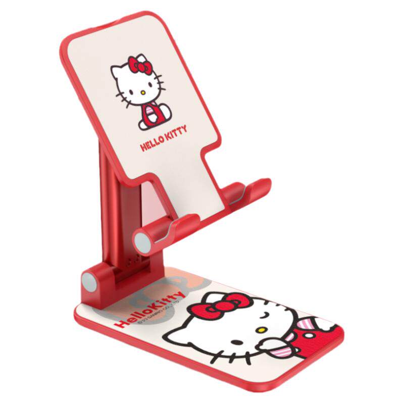 HelloKitty正版手机桌面支架ipad凯蒂猫2024新款平板通用可爱红色伸缩可调节升降直播拍摄落地懒人专用多功能