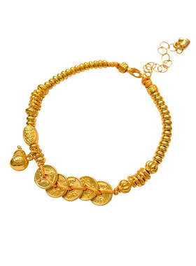 古法金招财葫芦国潮复古女款手链