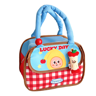 大容量卡通手提饭盒袋女生高颜值加厚铝箔可爱便当包小学生上班族