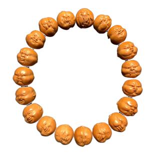 人生百态精品猴头手串高端男士手链男款高级感桃核精雕刻橄榄核雕