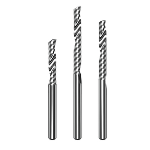 沪豪3.175雕刻刀单刃螺旋铣刀电脑数控工具单刃刀雕刻机刀具刀头