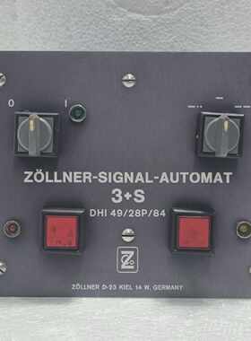 Zollner Kiel Signal Automat Typ 3S Volt 220 Fabr. Nr. 9762 H
