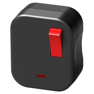 免插拔10A插头带开关带指示灯插座家用电源三插三角电线接线三孔