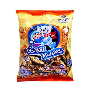 网红花生牛奶糖俄罗斯进口罗斯利德牌牛扎糖老式80后怀旧零食特产