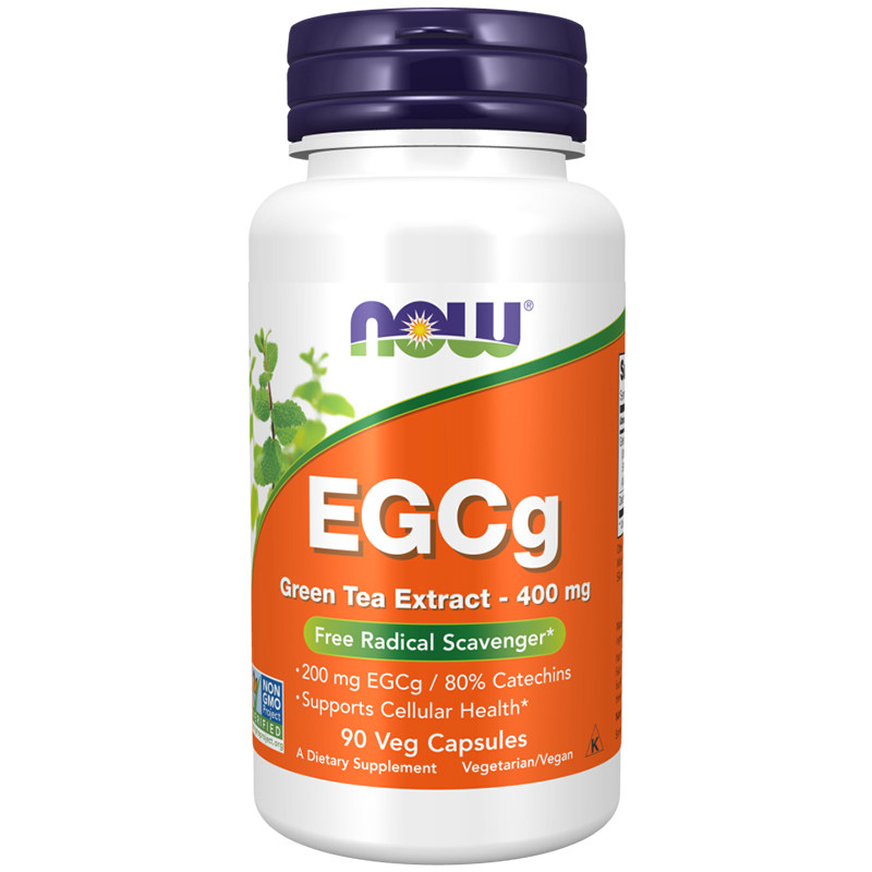 now foods诺奥EGCg绿茶提取物儿茶素茶多酚胶囊400mg90粒美国进口