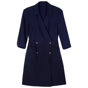 Lavinia春秋气质连衣裙新款优雅职业西装A字裙女通勤J41L109