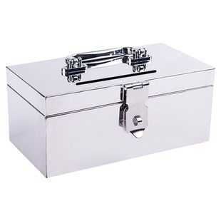 不锈钢存钱罐儿童工具箱密码带锁超市收纳盒可存可取新款大存钱箱