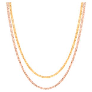 DADA珠宝9K金项链dada系列可调节时尚百搭锁骨套链素链妇女节礼物