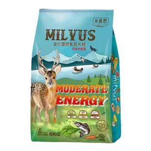 包邮Milvus米鲁思 米鲁斯鹿肉林蛙油美毛长肉去泪痕鲜肉狗粮