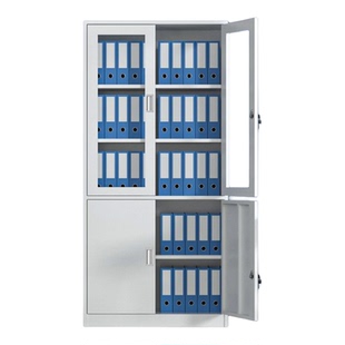 办公室铁皮文件柜大器械柜带抽屉车间工具柜收纳柜储物放书柜子