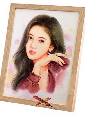素描彩铅画手绘肖像画礼物代画