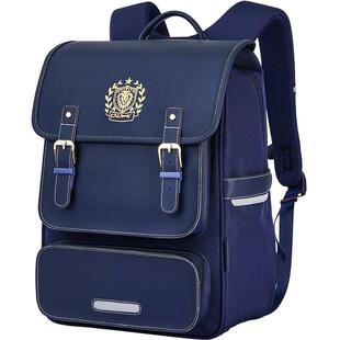 卡拉羊初中生书包女新款防下坠大容量减负双肩包中学生气囊背包男