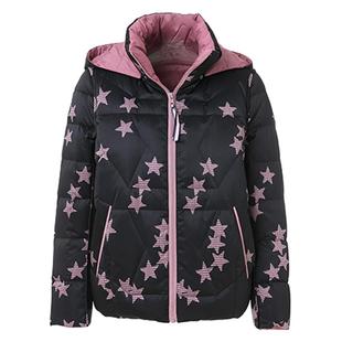 乔万尼羽绒服女商场新款冬季小个子短款宽松轻薄两面穿羽绒服时尚