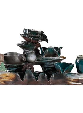 循环流水鱼缸摆件假山喷泉器配件