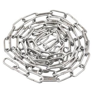 304不锈钢链条无缝铁链条长环短环晾衣链铁锁链挂钩起重链铁链子