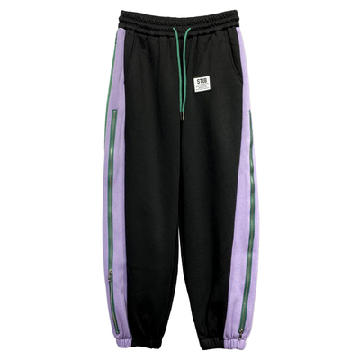 个性侧边拼色拉链百搭休闲运动裤