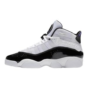 Air Jordan 6 Rings GS六冠王漆皮黑白复古篮球鞋 323419-104
