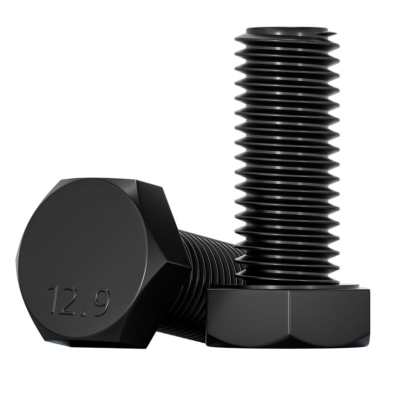 【反牙外六角螺丝】12.9级左牙左旋反丝扣螺栓M5M6M8M10M12M14M16