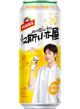 汉斯小木屋菠萝味饮料500ml*12听