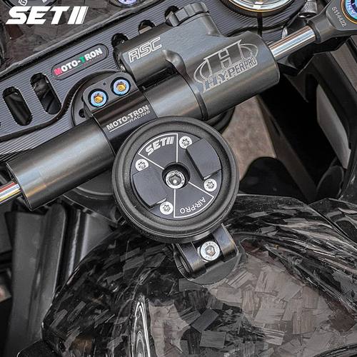 SETII摩托车跑车街车手机导航支架凯越450RR春风SR钛尺减震支架