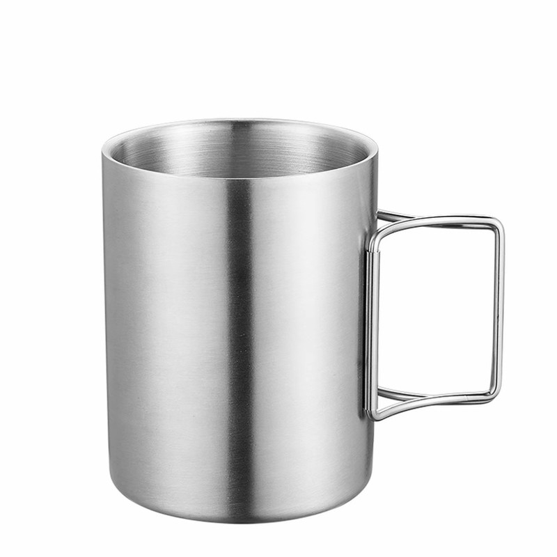 304不锈钢折叠水杯户外茶杯