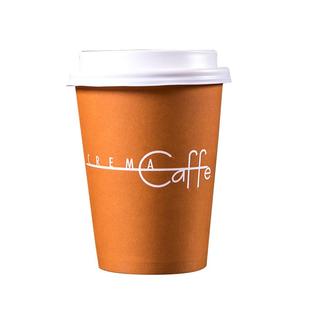 豆浆杯带盖纸杯家用一次性纸杯加厚奶茶杯咖啡纸杯热饮杯100套