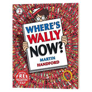 威利现在在哪里 英文原版绘本 Where's Wally Now 找一找 迷你书 wheres is wally 沃利威力在哪里 聪明的沃利 沃里 进口英语书籍