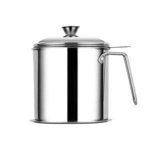 国风304不锈钢滤油壶厨房过滤油渣壶漏油神器家用沥油带盖储油罐