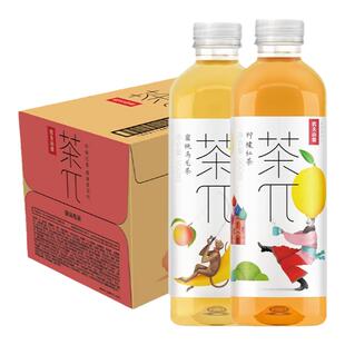 农夫山泉茶π900ml茶兀大瓶茶派蜜桃乌龙派果汁整箱批发特价