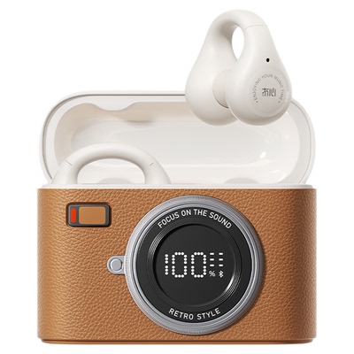 CCD open冇蓝牙耳机无线运动耳夹式不入耳开放气骨传导2026新款心