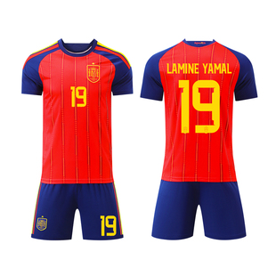 2026世界西班牙球衣亚马尔主客场儿童足球服套装比赛队服定制男杯
