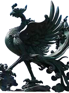 城市园林门口青铜古代