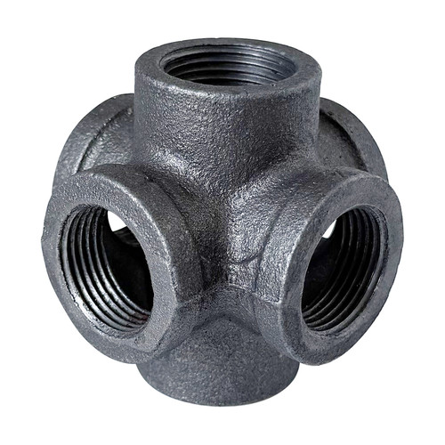 立体6三通四通五通六通1水管管件连接件货架钢管衣架直角镀锌接头