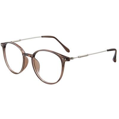 超轻素颜近视防蓝光复古冷茶色