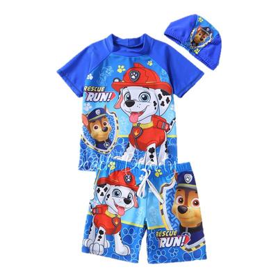 2025新款动漫男童分体泳衣套装