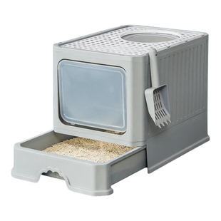 全封闭超大号猫砂盆抽屉式可折叠防带砂防外溅隔臭猫厕所肥猫专用