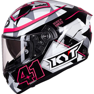 KYT摩托车头盔冬季男女士双镜片全盔超级奶爸机车四季防雾安全帽