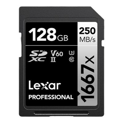 雷克沙128G SD卡V60相机存储卡UHS-II适用于索尼佳能等相机1667x