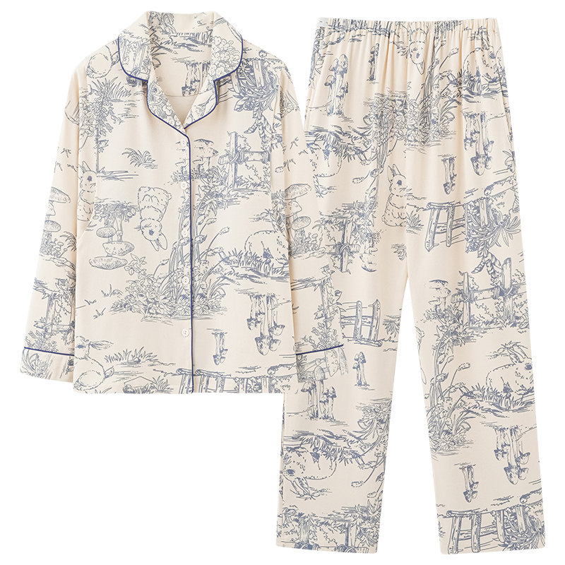 孕妇睡衣纯棉家居服康谊春秋女