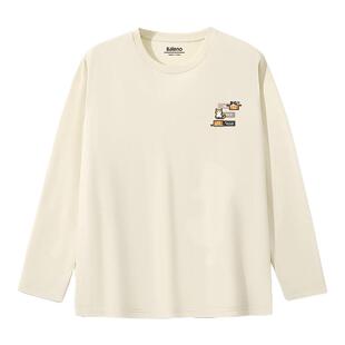 班尼路美式休闲长袖t恤男2025新款秋季纯棉上衣男士宽松打底衫LF